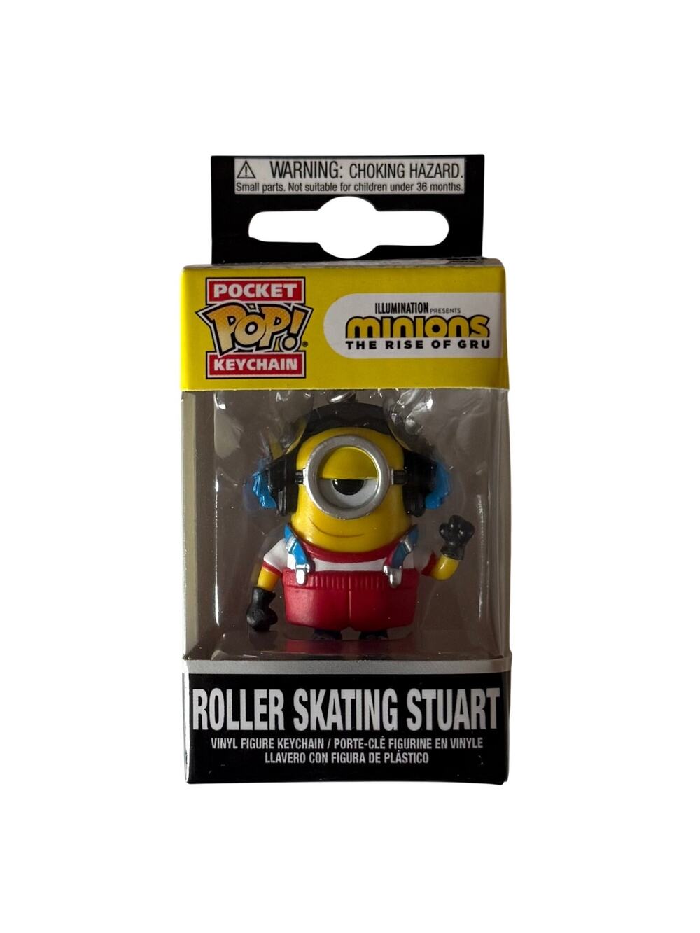 Pocket Pop! Keychain Minions Roller Skating Stuart NEW
